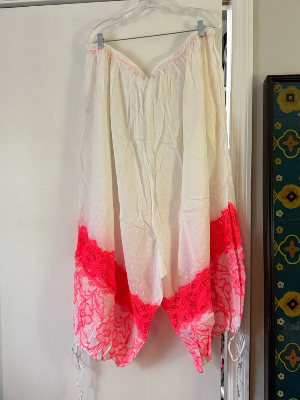 NWT Free People Day Glow Jogger Lace Detail Lounge Pants - Picture 8 of 9